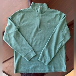 Vineyard Vines Saltwater Quarter-Zip | Charleston Green | Medium